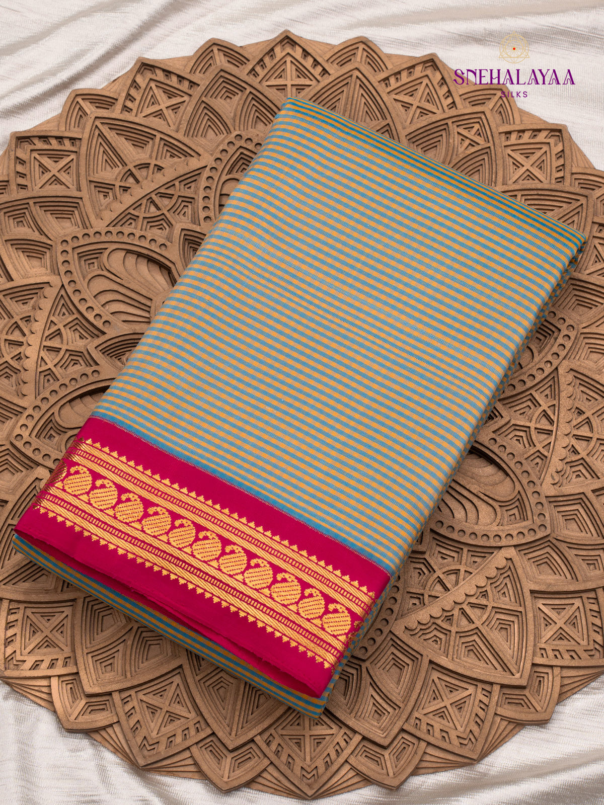 Grey Kacheevaram Silk Saree